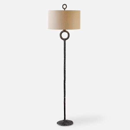 Uttermost Ferro 67" Tall Buffet Floor Lamp Black
