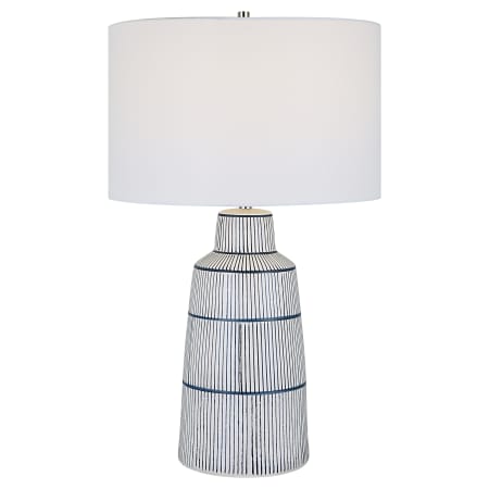 Uttermost Breton 29" Tall Vase Table Lamp - Navy / White Stripe Navy / White Stripe