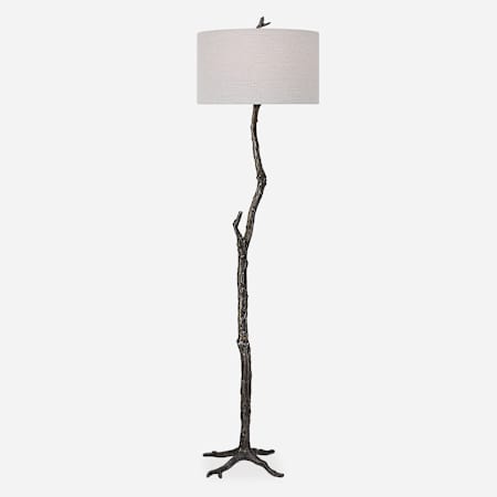 Uttermost Spruce 69" Tall Buffet Floor Lamp Rustic Black