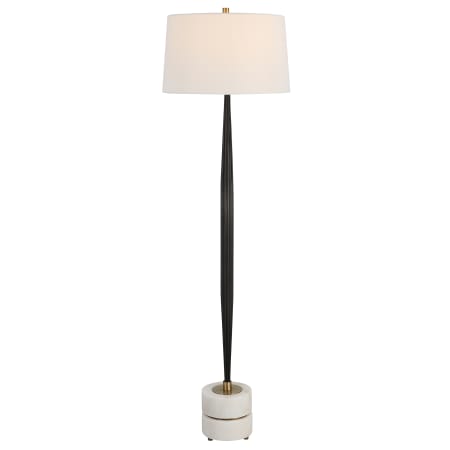 Uttermost Miraz 66" Tall Accent Floor Lamp Iron / Brushed Nickel