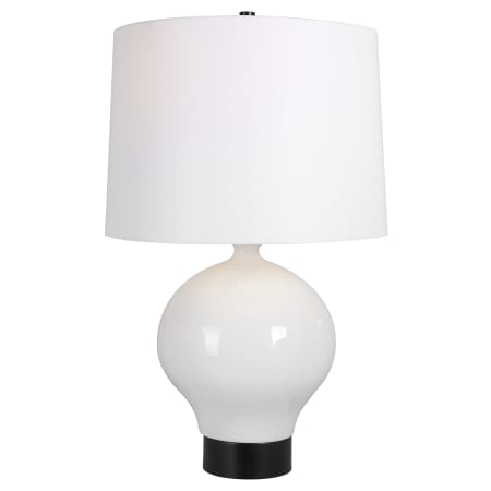Uttermost Collar 26" Tall Ceramic Table Lamp Gloss White