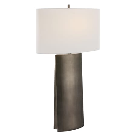 Uttermost V-Groove 33" Tall Buffet Table Lamp Dark Steel Gray