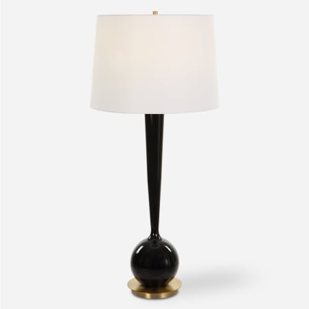 Uttermost Brielle 35" Tall Accent Table Lamp Polished Black