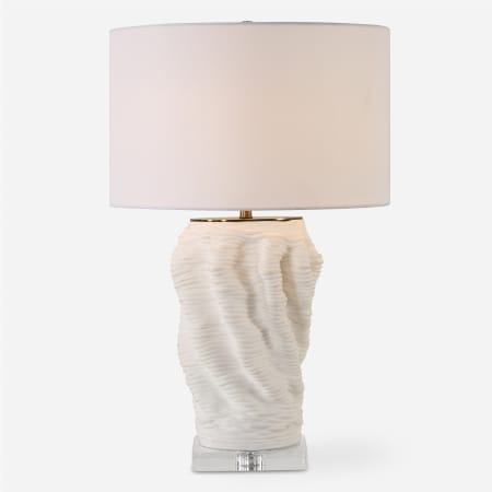 Uttermost Stratified 28" Tall Buffet Table Lamp White