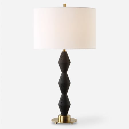 Uttermost Threefold 30" Tall Buffet Table Lamp Black