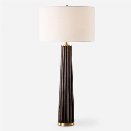 Uttermost Forage 32" Tall Buffet Table Lamp Dark Scalloped