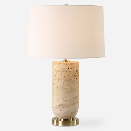 Uttermost Aubrey 25" Tall Buffet Table Lamp Travertine