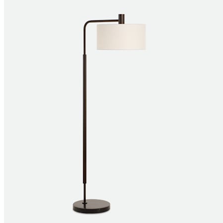 Uttermost Richie 66" Tall Buffet Floor Lamp Satin Black