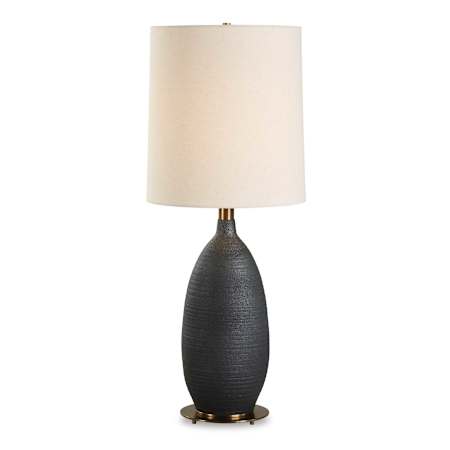 Uttermost Bower 35" Tall Vase Table Lamp Matte Black