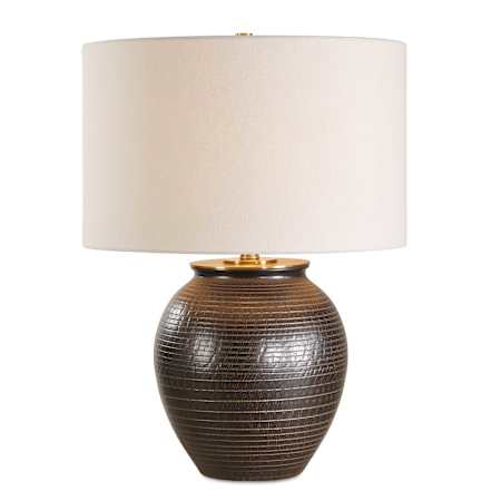 Uttermost Hawkins 25" Tall Vase Table Lamp Dark Bronze