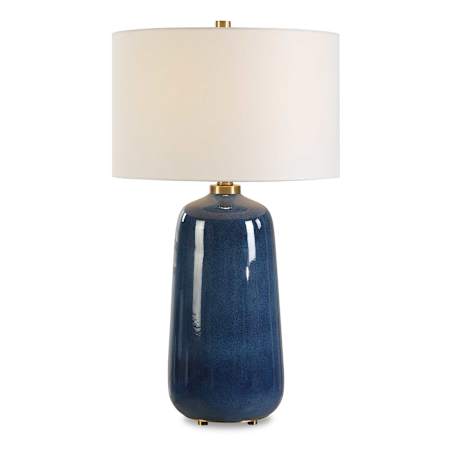 Uttermost Brae 32" Tall Buffet Table Lamp Blue