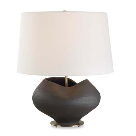 Uttermost Nocturne 24" Tall Vase Table Lamp Aged Black