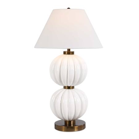 Uttermost Irena 39" Tall Vase Table Lamp White