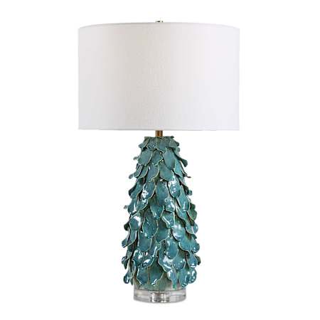 Uttermost Mina 28" Tall Vase Table Lamp Blue / Green