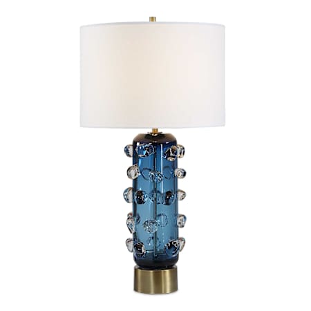 Uttermost Aura 28" Tall Accent Table Lamp Blue / Brass / Gold