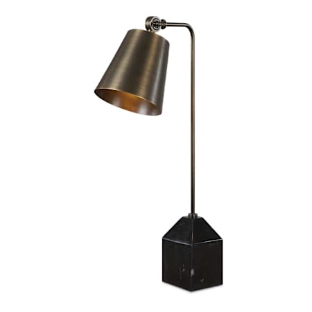 Uttermost Hutchinson 24" Tall Accent Table Lamp Black / Bronze / Gold