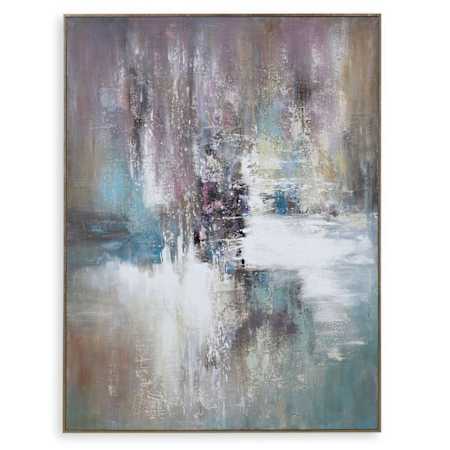 Uttermost Elevation 55" x 42" Framed Abstract Painting Multicolored