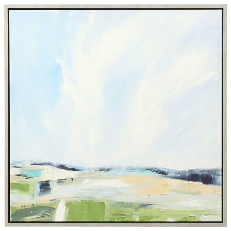 Uttermost 38" x 38" "For His Glory" Framed Abstract Digital Print on Canvas Blue