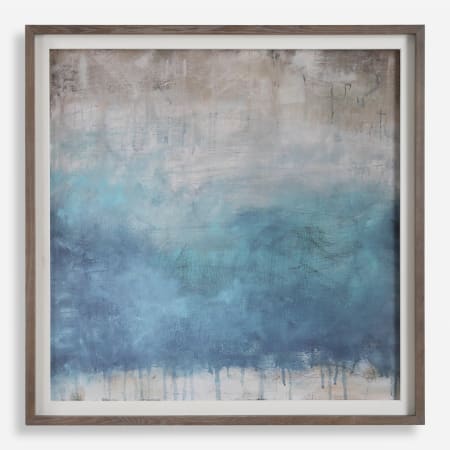 Uttermost Serenity Paused 45" x 45" Framed Abstract Drawing Print Blue