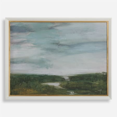 Uttermost The Path Of The Water 33" x 43" Framed Landscapes Drawing Print by Julia Purinton Blue