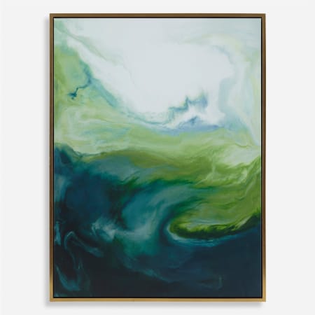 Uttermost Serene Green 56" x 42" Framed Abstract Drawing Print Green