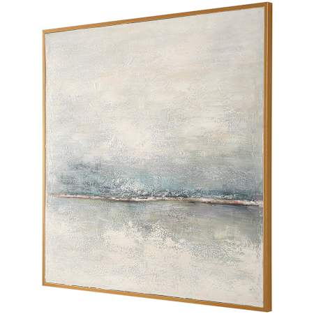 Uttermost Foggy Morning 50" x 50" Framed Abstract Painting Multicolored