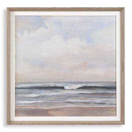 Uttermost Haze 41" x 41" Framed Nautical and Ocean Painting Multicolored