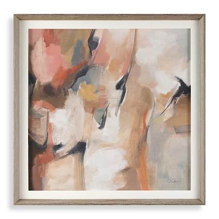 Uttermost Uphill 42" x 42" Framed Abstract Painting Multicolored
