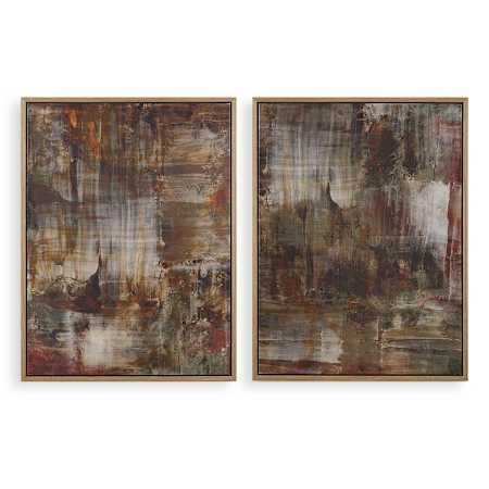 Uttermost Molten Patina 51" x 39" Framed Abstract Painting Multicolored