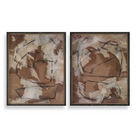 Uttermost Rush & Dash 43" x 35" Framed Abstract Mixed Media Print N/A