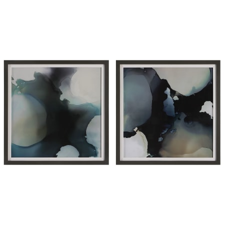 Uttermost Telescopic 30" x 30" Framed Abstract Paintings - Set of 2 Black