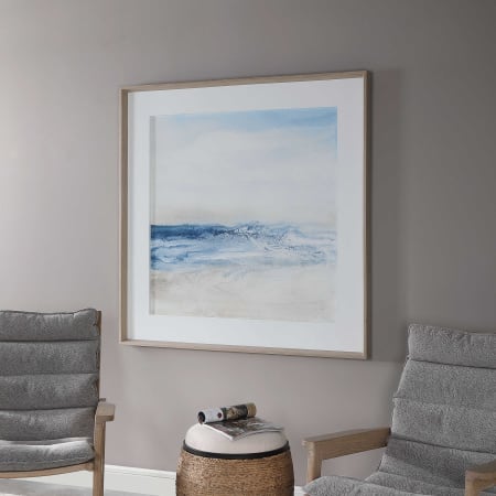 Uttermost Surf and Sand 52" x 52" Ocean Beach Seashore Wall Art Print Coastal Blues