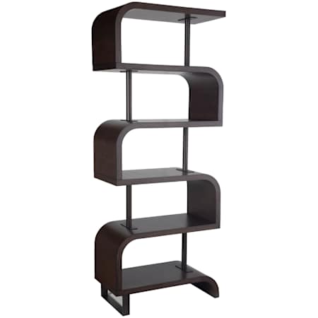 Uttermost Bia 32" Wide 6 Shelf Display Shelf Bronze / Chocolate