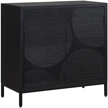 Uttermost Beswick 32" Wide 2 Door Wood Cabinet Matte Black
