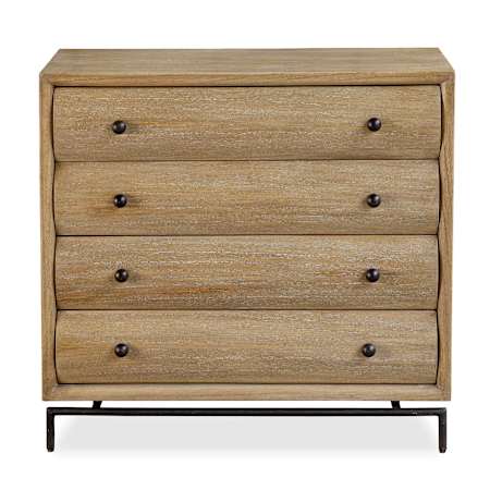 Uttermost Millard 34" Wide 4 Drawer Mindi Wood Chest Natural Wood