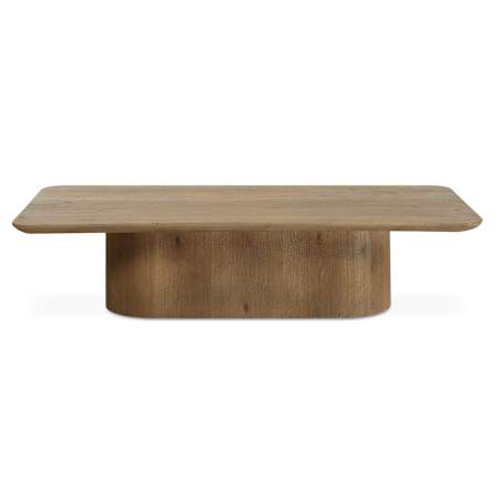 Uttermost Camerlin 66" Wide Wood Top Oak and Plywood Table Oak