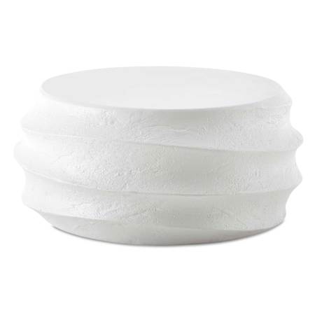 Uttermost Winded 36" Diameter Concrete Table Casual White