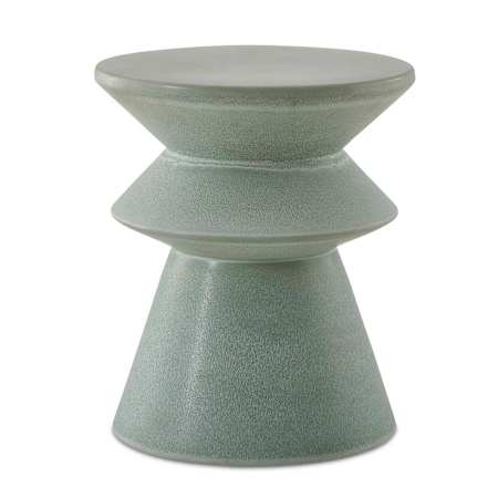 Uttermost Imogene 14" Wide Accent Stool Seafoam