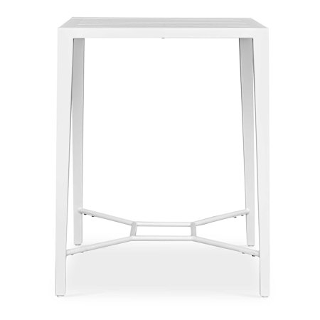 Uttermost Montellano 32" Square Aluminum Top Aluminum and Metal Table Crisp White
