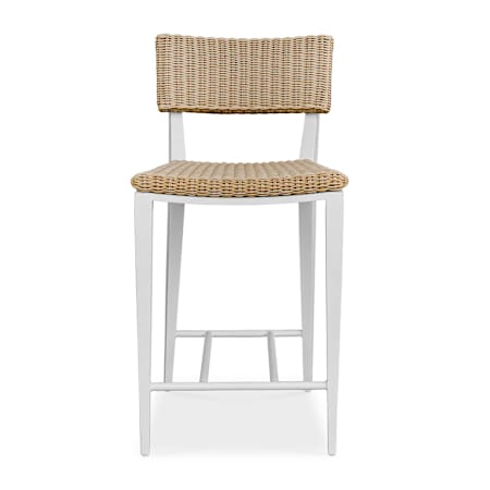 Uttermost Calbas 20" Wide Counter Stool Crisp White