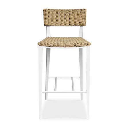 Uttermost Calbas 20" Wide Bar Stool Crisp White