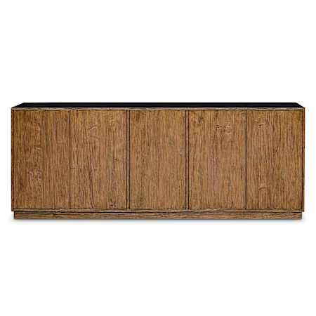 Uttermost Kelvin 90" Wide 5 Door Wood Sideboard Natural