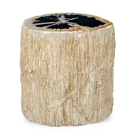 Uttermost Arco 17" Wide Stone Top Resin and Stone Accent Table Black / White