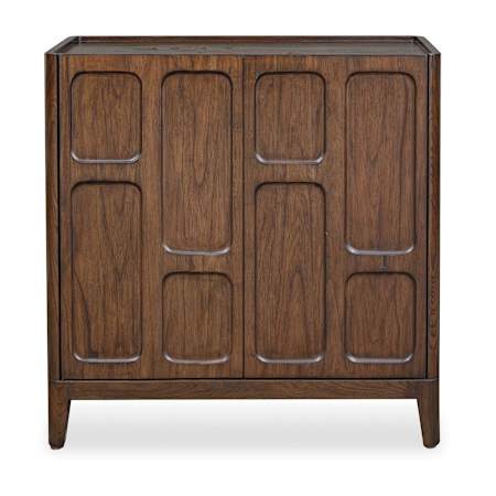 Uttermost On The Block 2 Door Walnut Cabinet Woodtone