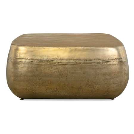 Uttermost Saguaro 38" Wide Metal Top Aluminum Coffee Table Brass / Gold