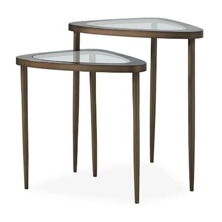 Uttermost Millar Curved Nesting Tables - Set of 2 Bronze