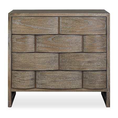 Uttermost Lydon 4 Drawer Brown Finish Chest Bronze / Woodtone