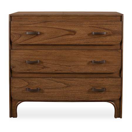 Uttermost McKagan 3 Drawer Mindi Wood Chest Woodtone