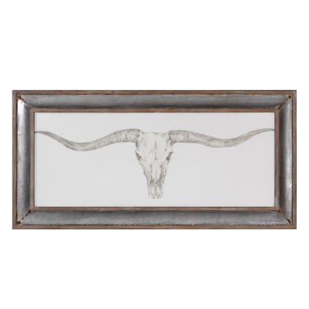Uttermost 34 Inch x 71 Inch "Western Skull Mount" Framed Art Print on Canvas by Grace Feyock Rust