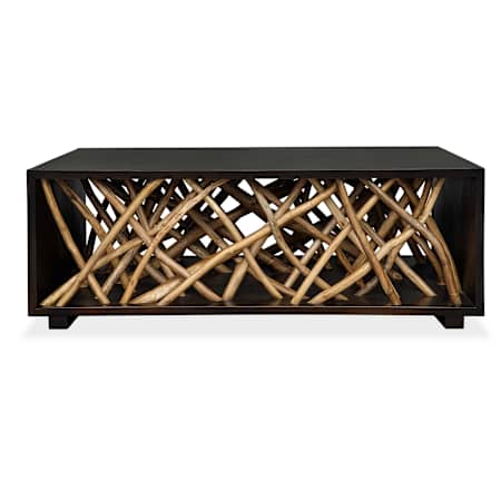 Uttermost Teak Maze 48" Wide Mahogany Table Woodtone